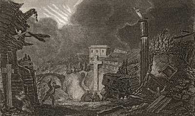 Commencement of the Earthquake in Messina in 1783 by Italian School